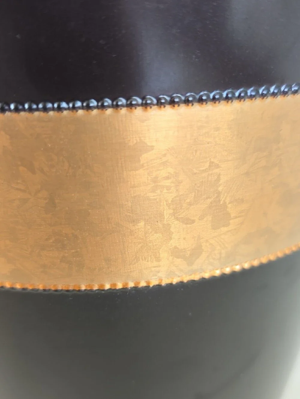 Brown and Copper Decorative Waste Basket